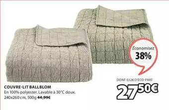 JYSK Couvre-lit Ballblom offre