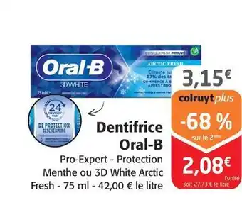 Colruyt Oral-b - dentifrice offre