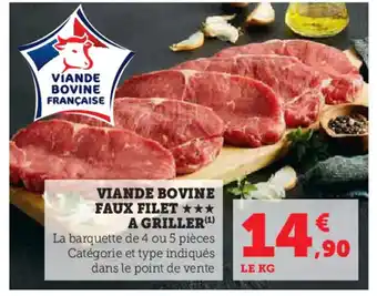 Super U VIANDE BOVINE FAUX FILET offre
