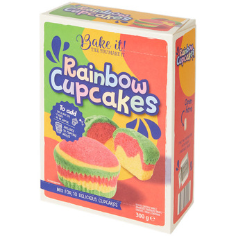 Action Cupcakes licorne/arc-en-ciel Bake it! offre