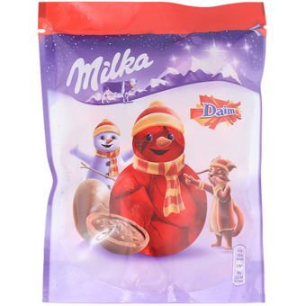 Action boules de Noël Milka Daim offre