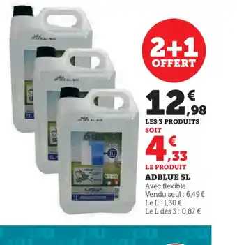 Super U LE PRODUIT ADBLUE 5L offre