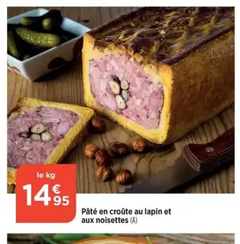 Bi1 Pâté en croûte au lapin et aux noisettes (A) offre