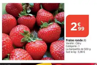 Bi1 Fraise ronde offre