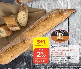 Bi1 Baguette offre