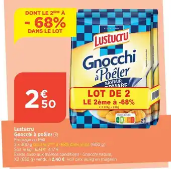 Bi1 Lustucru Gnocchi à poêler (B) offre