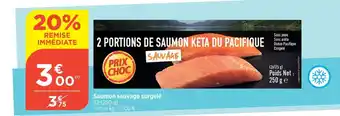 Bi1 Saumon sauvage surgelé offre