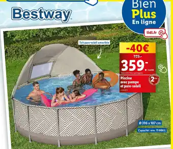 Lidl Piscine avec pompe et pare-soleil offre