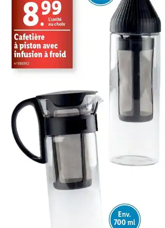 Lidl Cafetière à piston avec infusion à froid offre