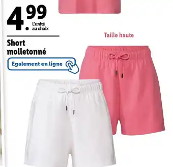 Lidl Short molletonné offre