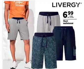Lidl Short molletonné offre