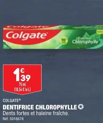 ALDI DENTIFRICE CHLOROPHYLLE offre