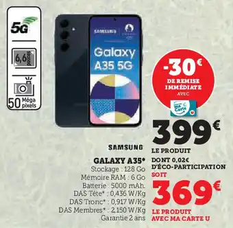 Hyper U GALAXY A35 offre