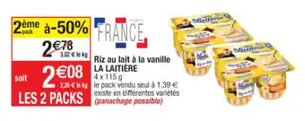 Cora x Carrefour Riz au lait à la vanille la laitière offre