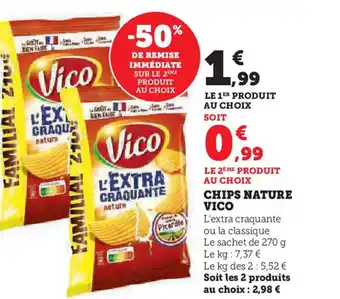 Hyper U CHIPS NATURE VICO offre