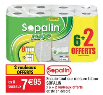 Cora x Carrefour Essuie-tout sur mesure blanc SOPALIN offre