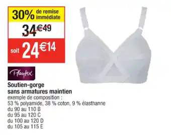 Soutie-gorge sans armatures maintien