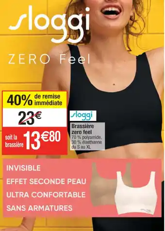 Cora x Carrefour Brassière zero feel offre