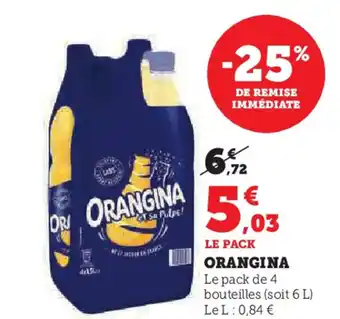 Hyper U ORANGINA offre