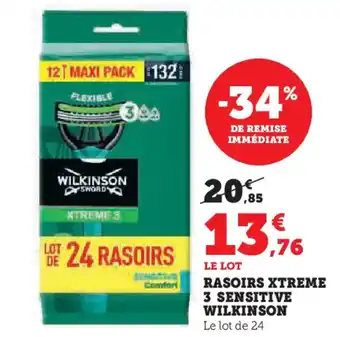 RASOIRS XTREME 3 SENSITIVE WILKINSON