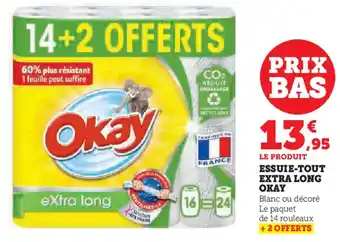 Hyper U ESSUIE-TOUT EXTRA LONG OKAY offre