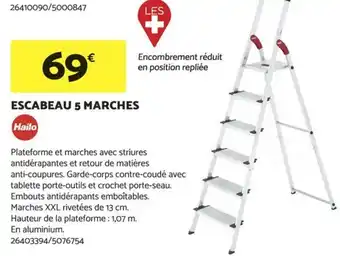 Bricomarché ESCABEAU 5 MARCHES offre