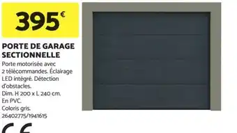 Bricomarché PORTE DE GARAGE SECTIONNELLE offre