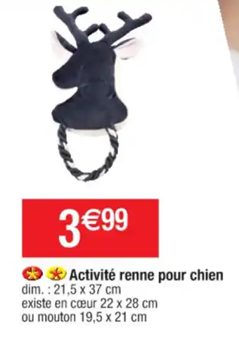 Cora x Carrefour Activité renne pour chien offre