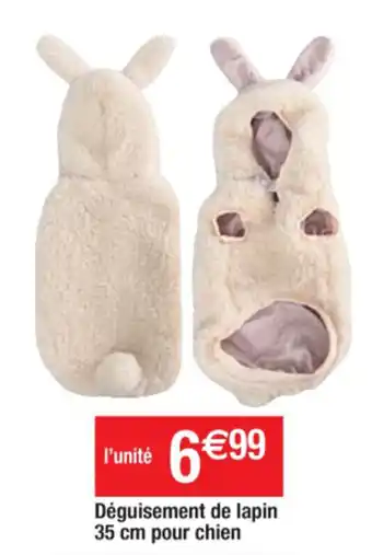 Cora x Carrefour Déguisemnet de lapin 35 cm pour chien offre
