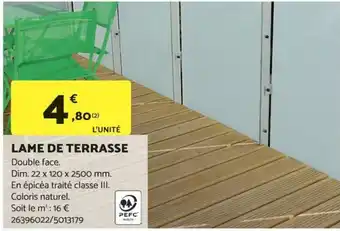 Bricomarché LAME DE TERRASSE offre