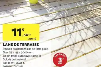 LAME DE TERRASSE