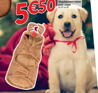Cora x Carrefour Déguisement renne pour chien offre