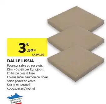 Bricomarché DALLE LISSIA offre
