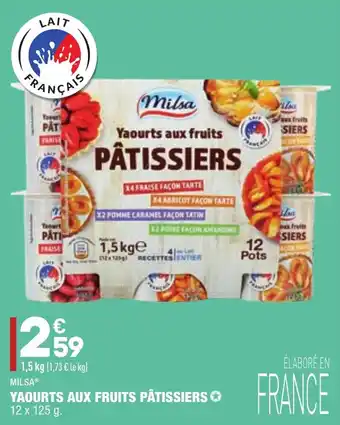 ALDI Yaourts aux fruits pâtissiers offre