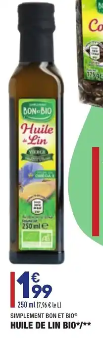 Huile de lin bio
