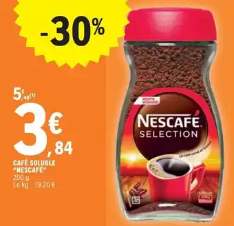 E.Leclerc CAFÉ SOLUBLE "NESCAFÉ" offre
