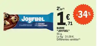 E.Leclerc BARRE "JOYFUEL" 55 g. offre