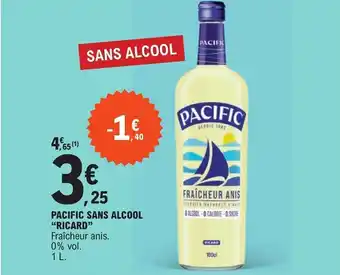 E.Leclerc PACIFIC SANS ALCOOL "RICARD" offre