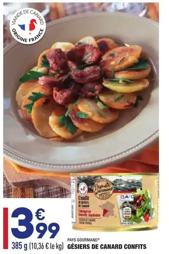 ALDI Gésiers de canard confits offre