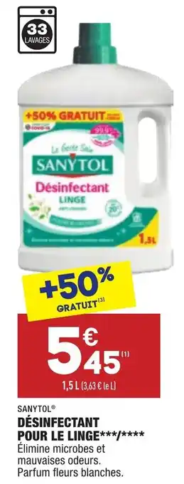 ALDI Désinfectant pour le linge offre