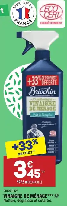 ALDI Vinaigre de ménage offre