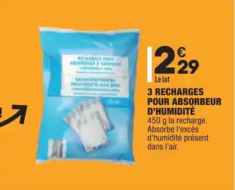 ALDI 3 Recharges pour absorbeur d'humidité offre