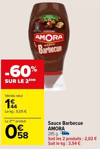 Carrefour Market Sauce Barbecue AMORA offre