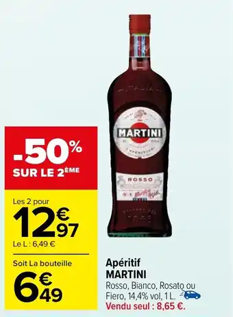 Carrefour Market Apéritif MARTINI offre