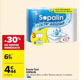 Carrefour Market Essuie-Tout SOPALIN offre