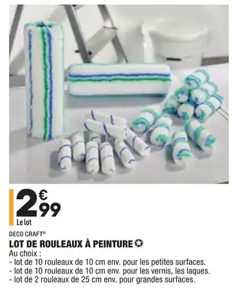 ALDI Lot de rouleaux à peinture offre