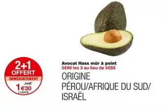 Monoprix Avocat Hass mûr à point offre