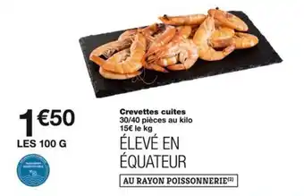 Monoprix Crevettes cuites offre