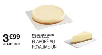 Monoprix Cheesecake vanille offre