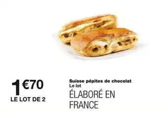 Monoprix Suisse pépites de chocolat offre